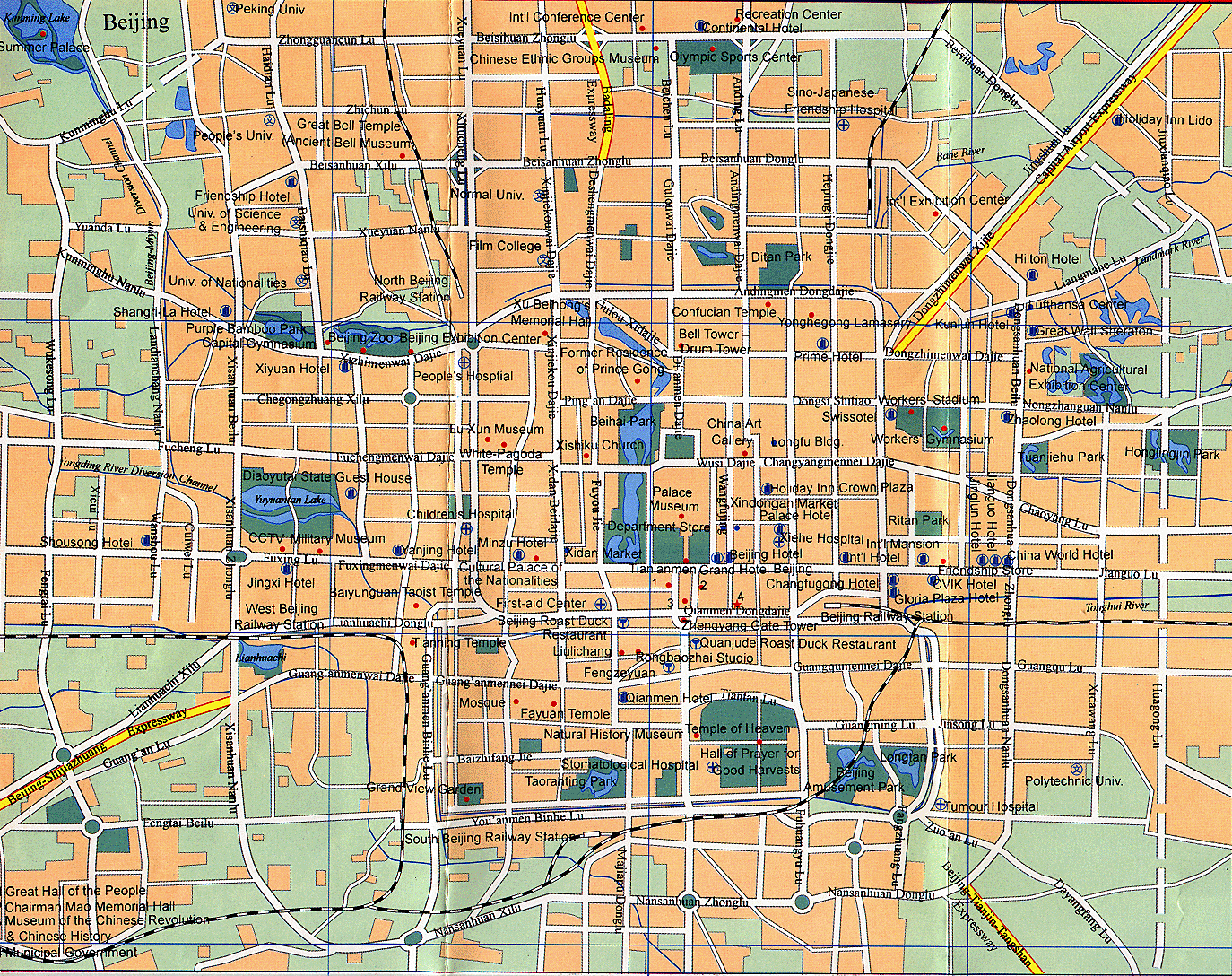 beijing city carte